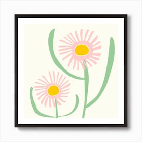 Pink Daisies 2 Art Print