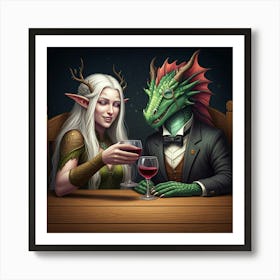 Old friends Art Print