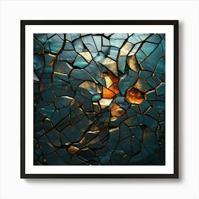 Broken Glass Art Print