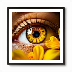 Yellow Eye 6 Art Print