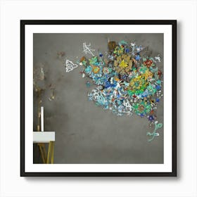 Flower Wall Art 9 Art Print