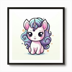 Cute Unicorn 285 Art Print