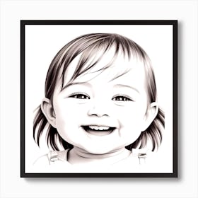 Portrait Of A Baby 17 Art Print