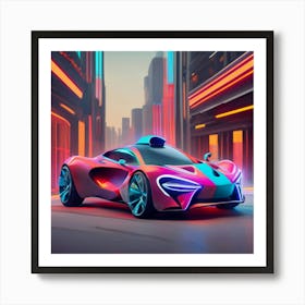 Futuristic Car 2 Art Print