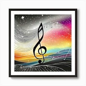 Music Note Art Print