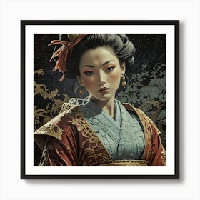 Creative Geisha Artwork 14 Art Print