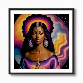 Afro-American Angel Art Print