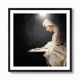 Man Reading A Book Art Print