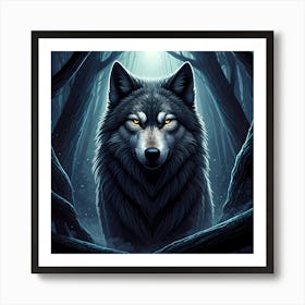 Majestic Wolf Art Print