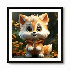 Cute Fox 83 Art Print