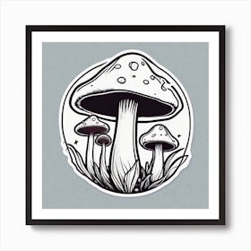 Mushroom Painting 1 Art Print