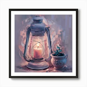 Candlelit Lantern 4 Art Print