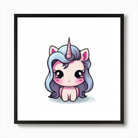 Cute Unicorn 650 Art Print