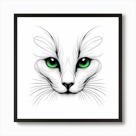 Creative Feline Cat Artwork 101 Art Print