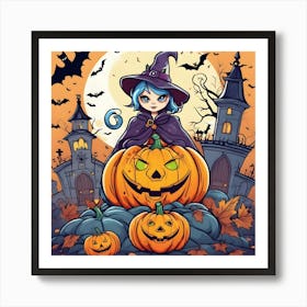 Halloween Witch 2 Art Print