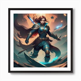 Magical Battle Art Print