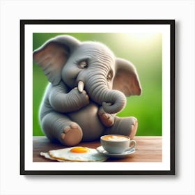 Cute Elephant 2 Art Print