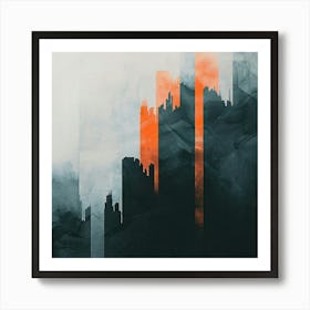 Abstract Cityscape 13 Art Print