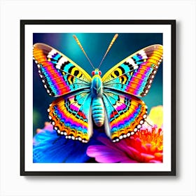 Colorful Butterfly Art Print