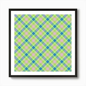 Plaid Fabric 189 Art Print