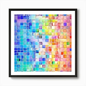 Mosaic Tile Background 1 Art Print