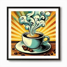 Pop Coffee Art Print