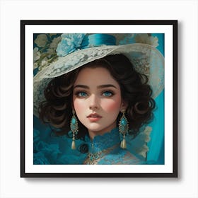 Victorian Girl Art Print