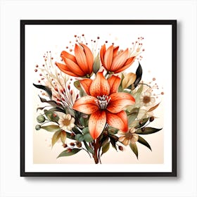 Mystical Bouquet Art Print