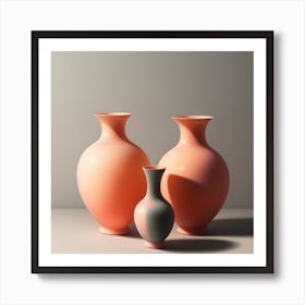 Three Vases Art Print