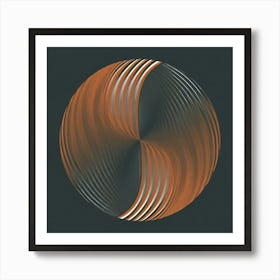 Flowing Stone Tri Tone_#7 Art Print