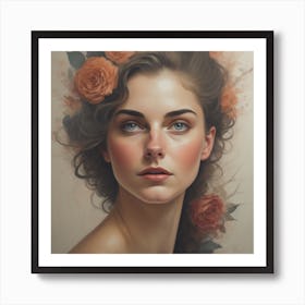 Paint a captivating portrait 2 that showcases the subject's unique personality and charm. Enchanting Realism, Generated with AI, Art Style: Imagine V4, Negative Promt: no unpopular themes, CFG Scale: 3.0, Step Scale: 50. Art Print