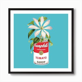 Campbells And Flowers 1 Art Print