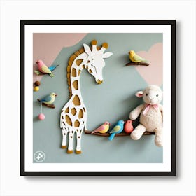 Giraffe Wall Art 1 Art Print