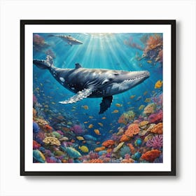 Humpback Whale 7 Art Print