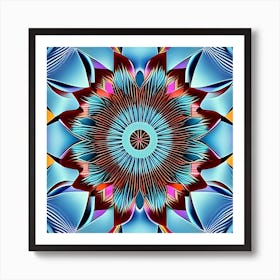 Psychedelic Flower Art Print