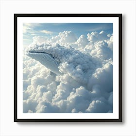 Whale In The Clouds Art Print