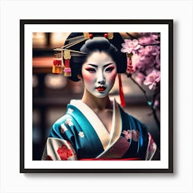 Geisha 134 Art Print