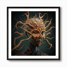 Ophiocordyceps Unilateralis Fungus On A Human Art Print