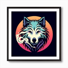 Wolf Logo Art Print