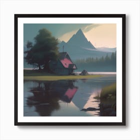 House By The Lake 9 Art Print