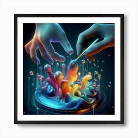 3d Painting Art Print