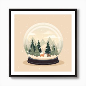 Lapland Finland 1 Snowglobe Art Print