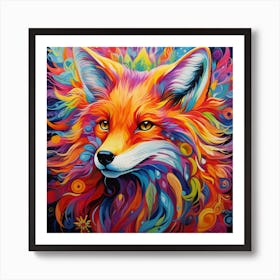 Fox Painting Art Print