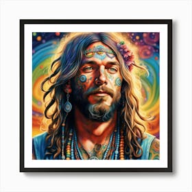 hippy Man Art Print