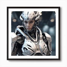 Futuristic Woman 123 Art Print