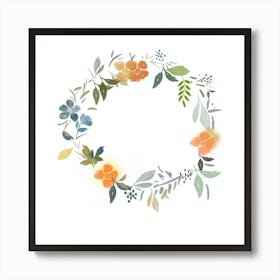 Floral Wreath Art Print