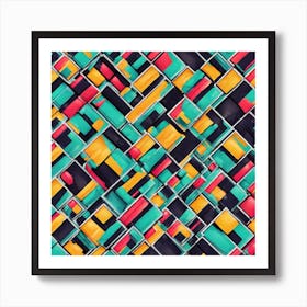 Abstract Geometric Pattern 3 Art Print