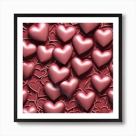 Valentine'S Day Background 4 Art Print