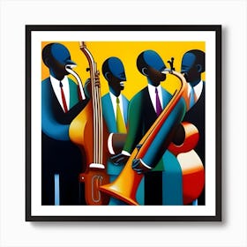 Jazz Quartet 1 Art Print