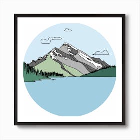 Mountain Lake 1 Art Print